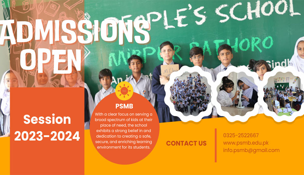 Admissions are open for Session 2023-2024